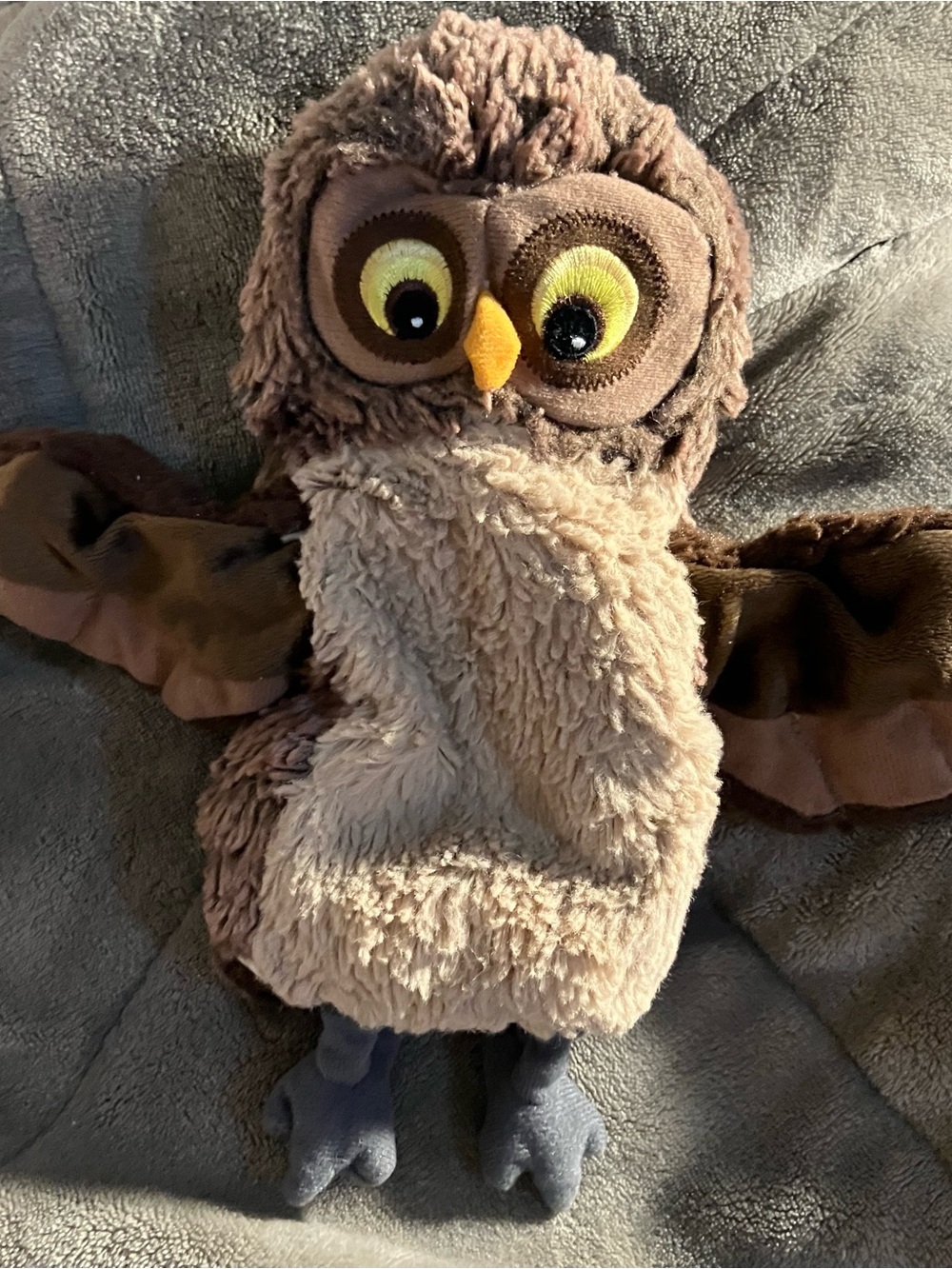 IKEA VANDRING UGGLA Sweden Owl Hand Puppet  Plush Learning Brown Pretend